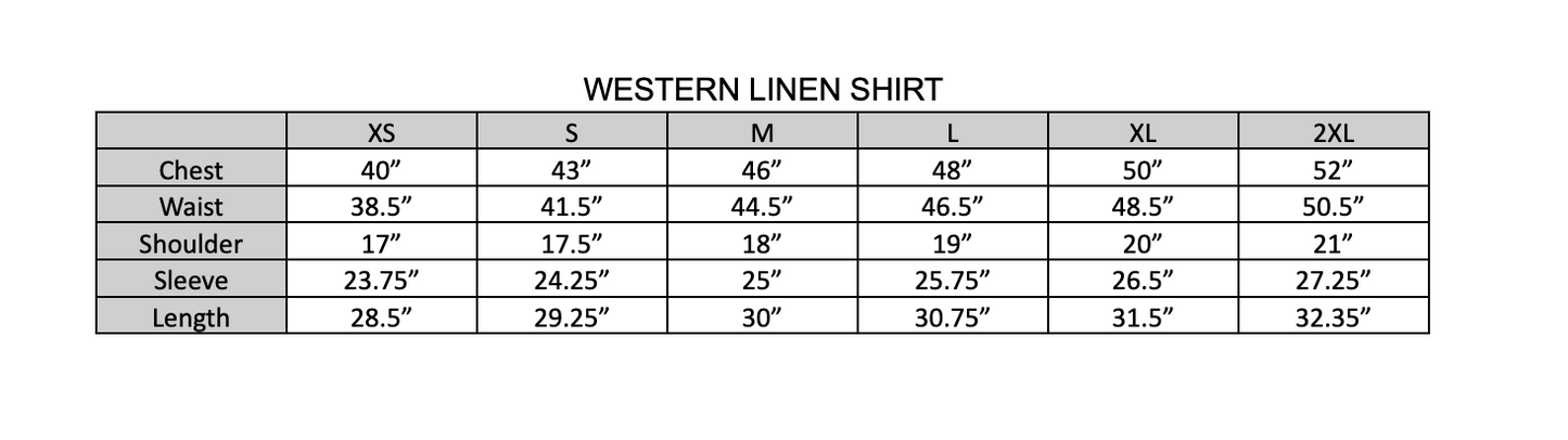 The Deepwell Western Linen Shirt