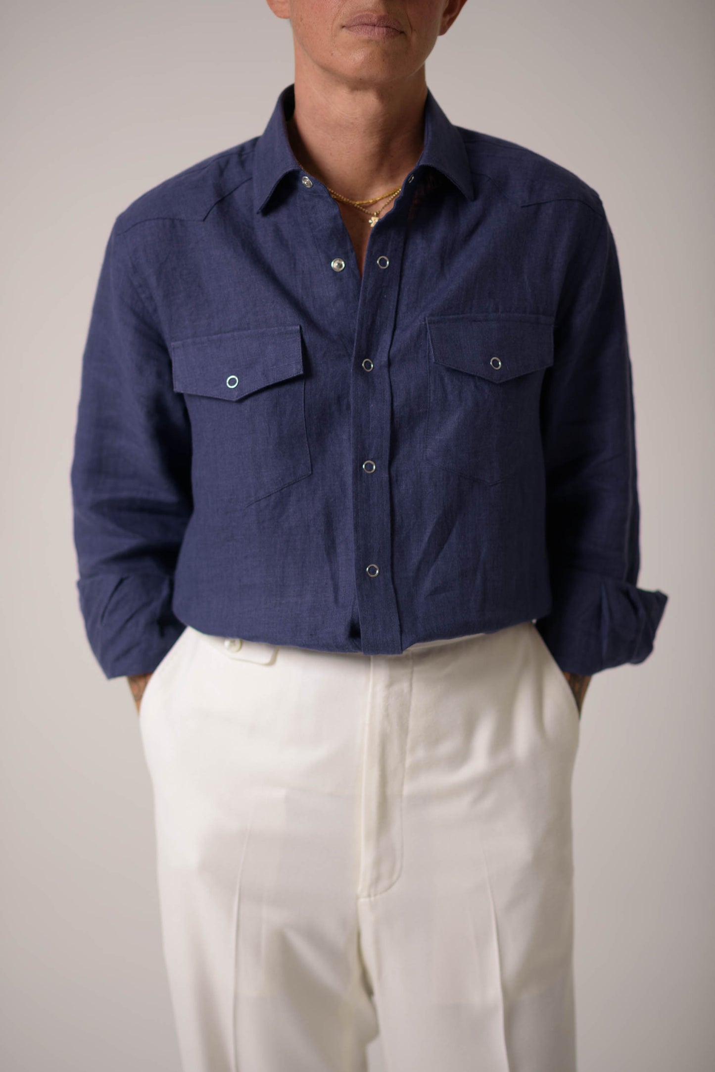 The Deepwell Western Linen Shirt