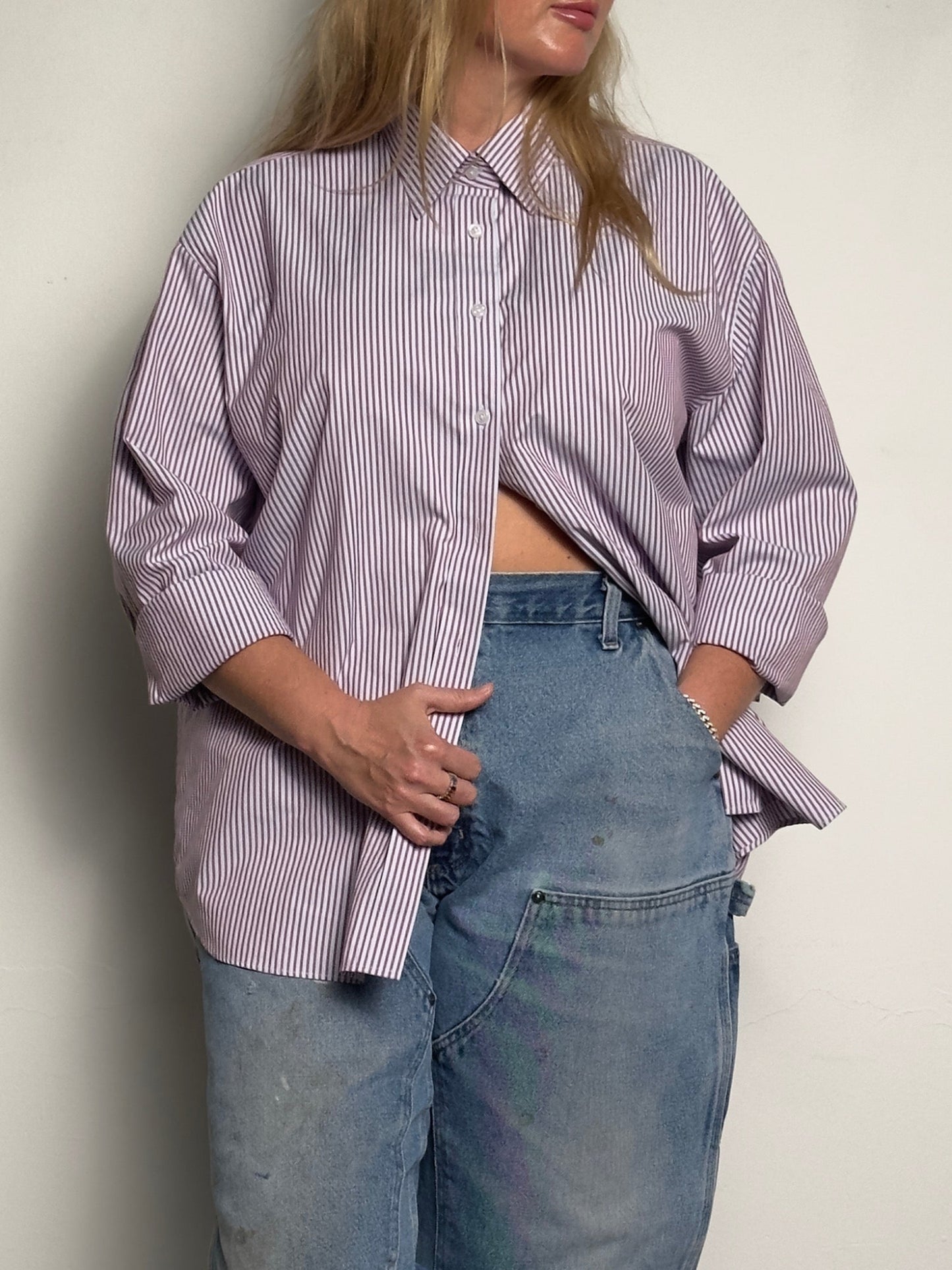 The Art Smock (Cranberry-Blue Bengal)