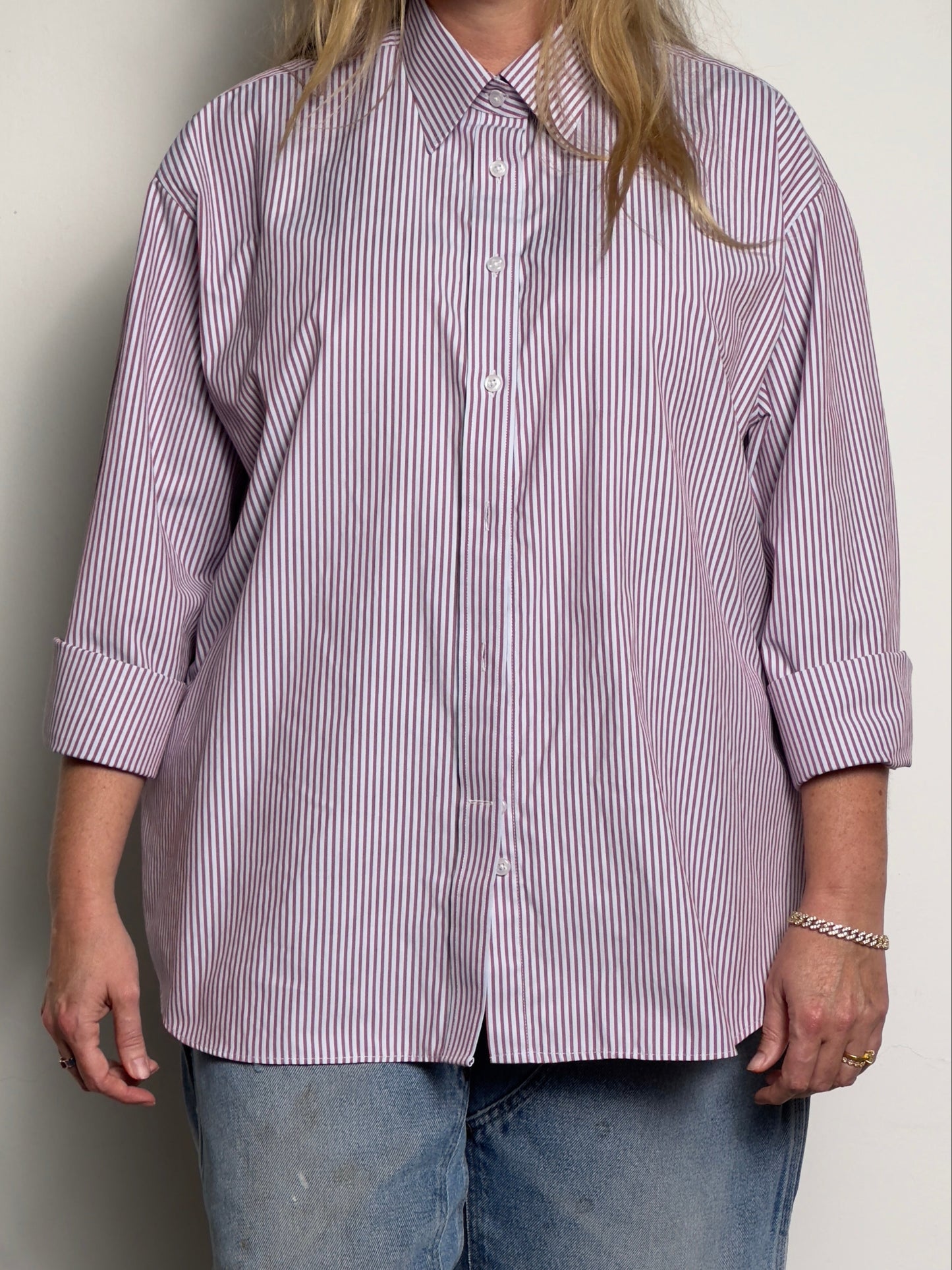 The Art Smock (Cranberry-Blue Bengal)
